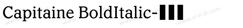 Capitaine BoldItalic字体转换